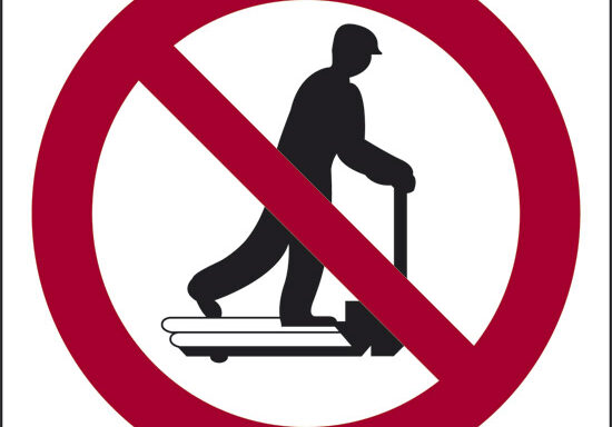 (vietato correre con i transpallets)