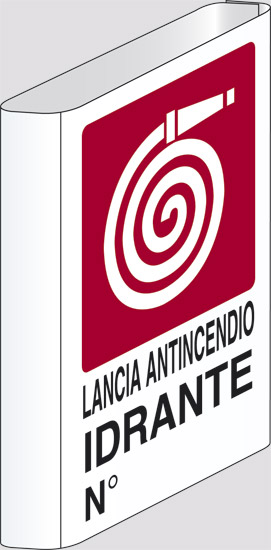 LANCIA ANTINCENDIO IDRANTE N°  a bandiera