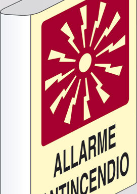 ALLARME ANTINCENDIO a bandiera luminescente