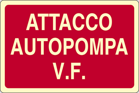 ATTACCO AUTOPOMPA V.F. luminescente