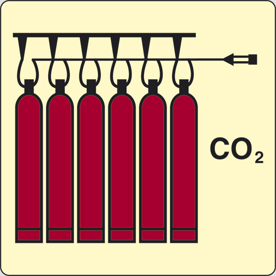 CO2 (batteria CO2) luminescente
