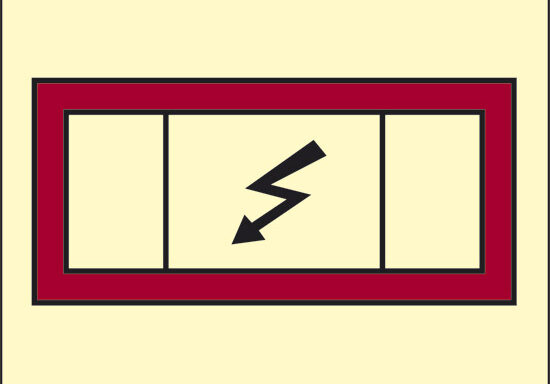(quadro elettrico d’emergenza) luminescente