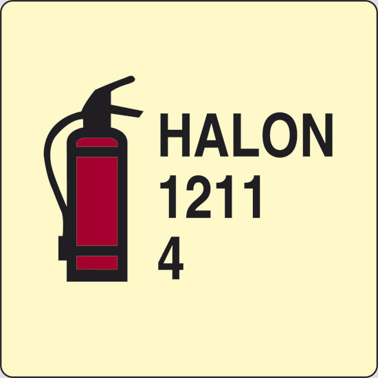 HALON 1211 4 (estintore ad Halon 1211) luminescente