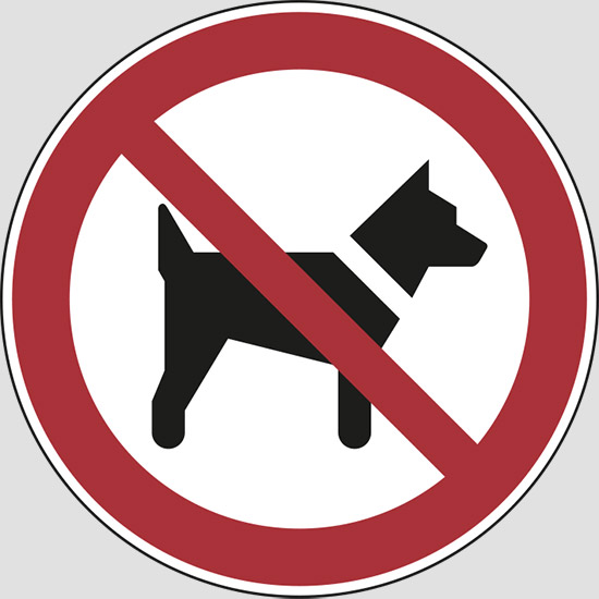 (vietato l’ingresso ai cani)