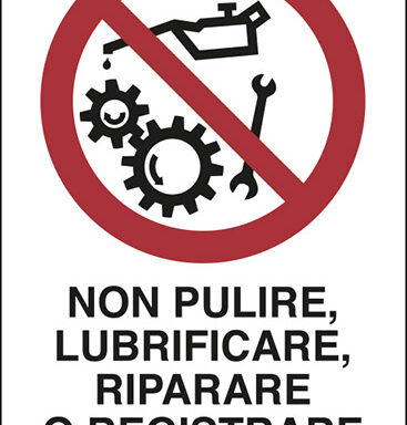 NON PULIRE, LUBRIFICARE, RIPARARE O REGISTRARE ORGANI IN MOTO