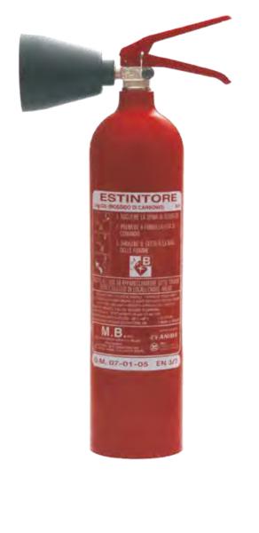 Estintore CO2 da 2 Kg