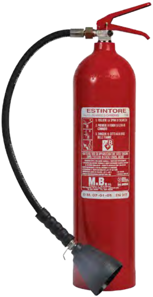 Estintore CO2 da 5 Kg