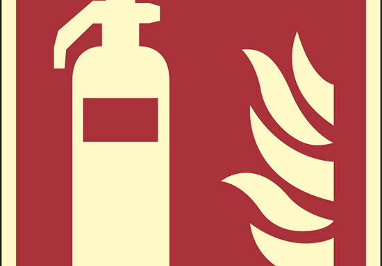 (estintore – fire extinguisher) luminescente
