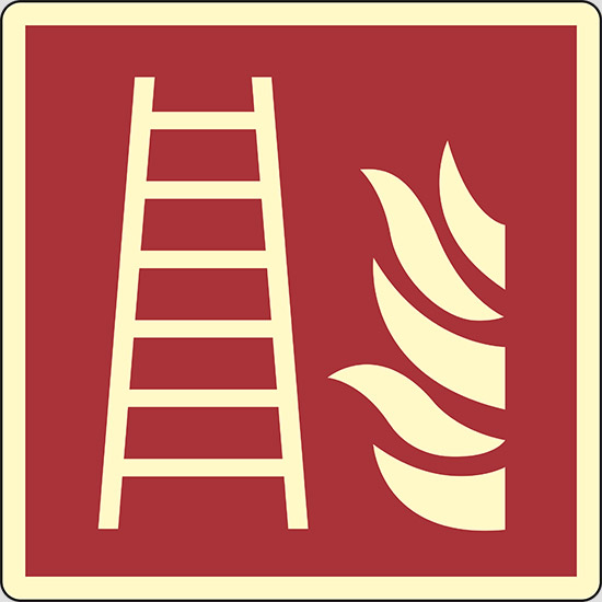 (scala antincendio – fire ladder) luminescente