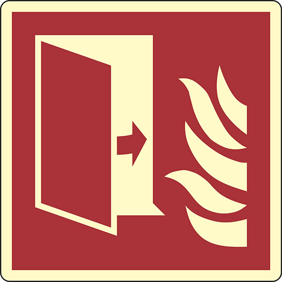 (porta di protezione antincendio – fire protection door) luminescente
