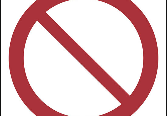(divieto generico – general prohibition sign)