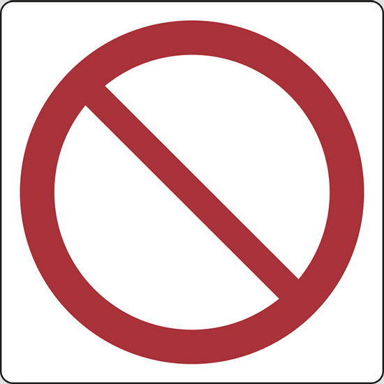 (divieto generico – general prohibition sign)
