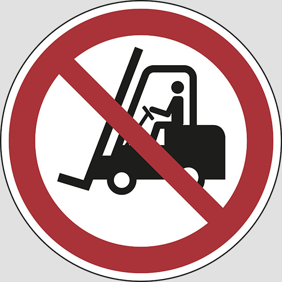 (no access for forklift trucks and other industrial vehicles)