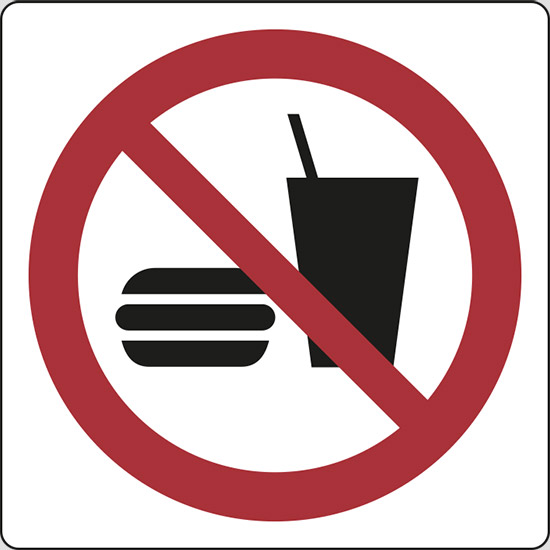(vietato mangiare e bere – no eating or drinking)