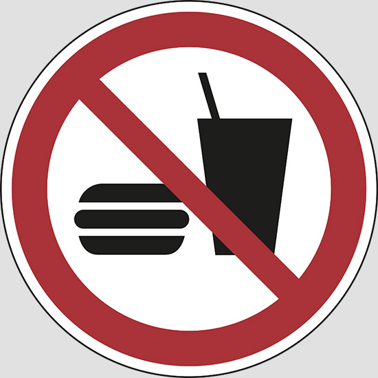 (no eating or drinking)