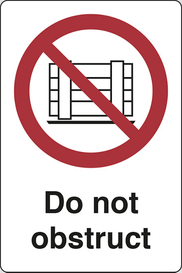 Do not obstruct