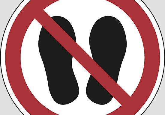 (do not walk or stand here)