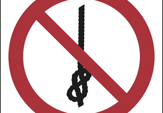(vietato annodare la corda – do not tie knots in rope)