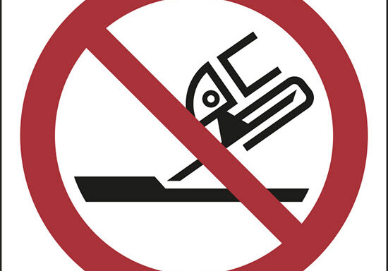 (vietato usare il disco per lisciare le superfici – do not use for face grinding)