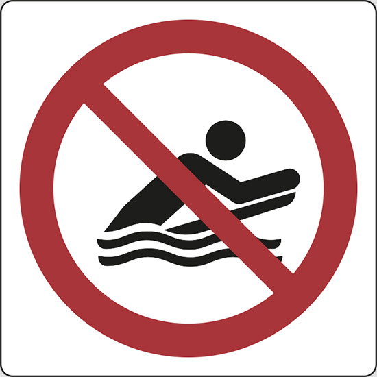 (non utilizzare tavole – no body boarding)