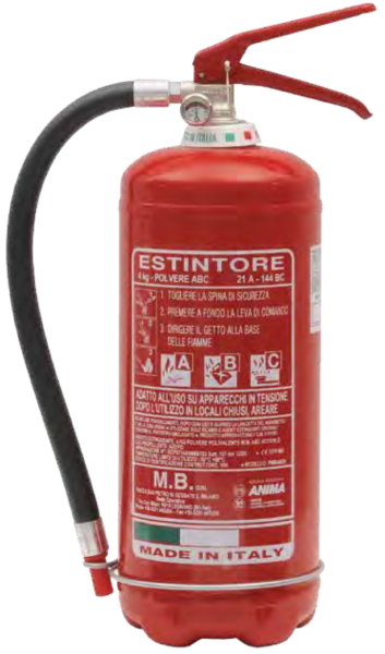 Estintore da 4Kg polvere