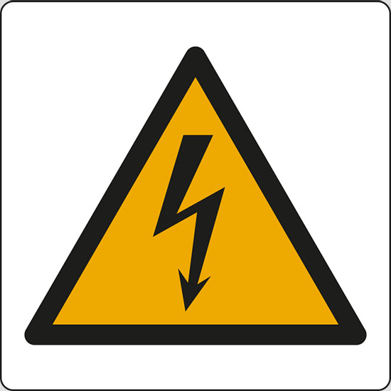 (pericolo elettricità – warning: electricity)