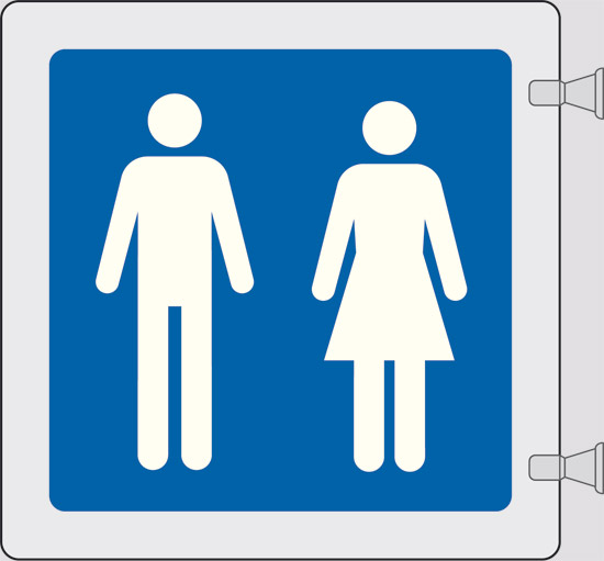 (toilette uomini e donne)