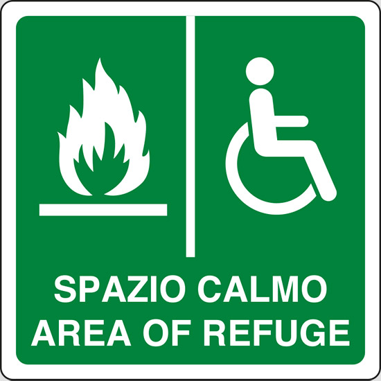 (spazio calmo – area of refuge)
