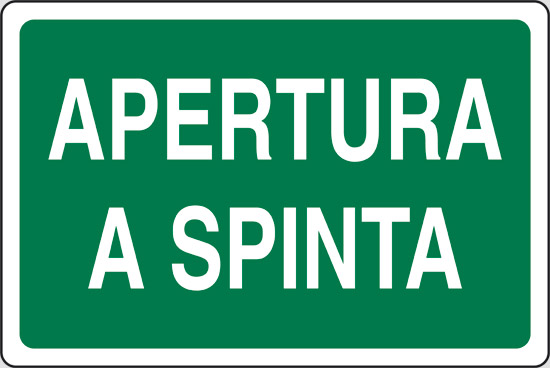 APERTURA A SPINTA