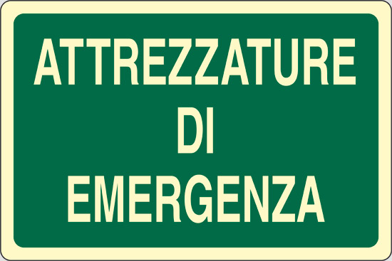 ATTREZZATURA DI EMERGENZA luminescente