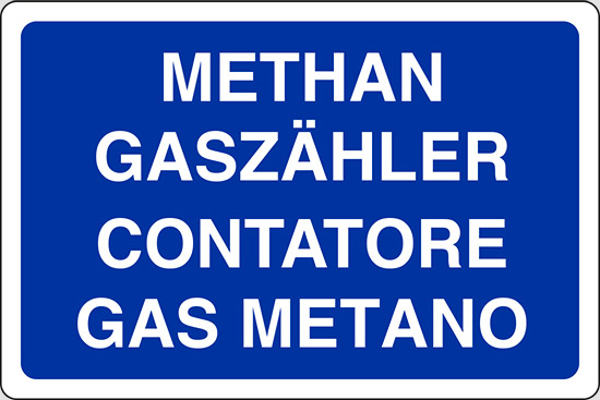 METHAN GASZAHLER CONTATORE GAS METANO