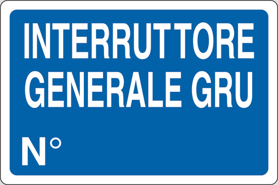 INTERRUTTORE GENERALE GRU N