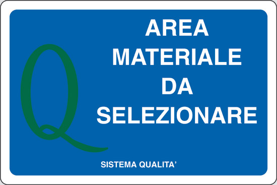 AREA MATERIALE DA SELEZIONARE