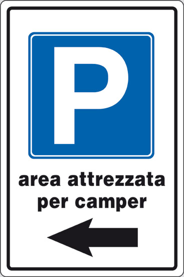 P area attrezzata per camper (a sinistra)