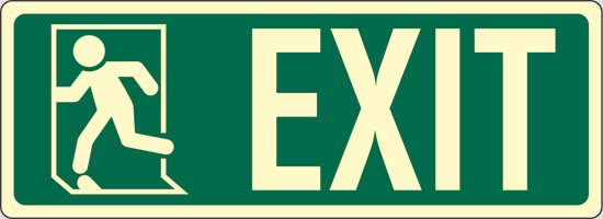 EXIT luminescente