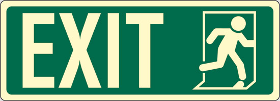 EXIT luminescente