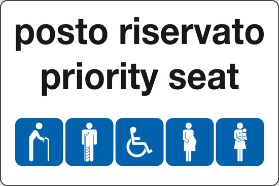 posto riservato priority seat