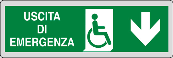 USCITA DI EMERGENZA (disabili in basso)