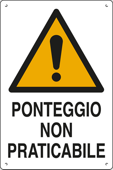 PONTEGGIO NON PRATICABILE