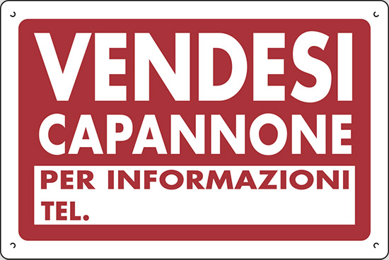 VENDESI CAPANNONE PER INFORMAZIONI TEL.