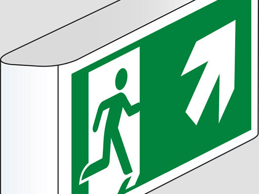 (uscita di emergenza scala) a bandiera