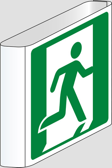 (uscita di emergenza a sinistra – emergency exit left hand) a bandiera