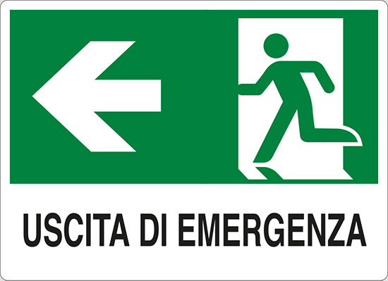 USCITA DI EMERGENZA (a sinistra)