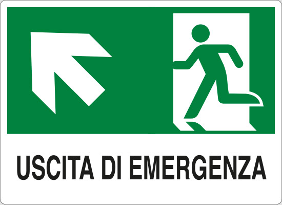 USCITA DI EMERGENZA (scala in alto a sinistra)