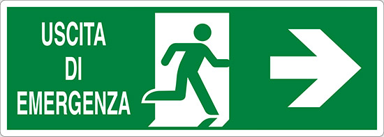 USCITA DI EMERGENZA (a destra)