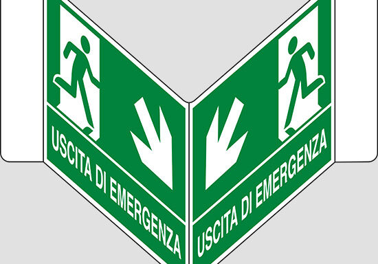 USCITA DI EMERGENZA (scala) a “V”