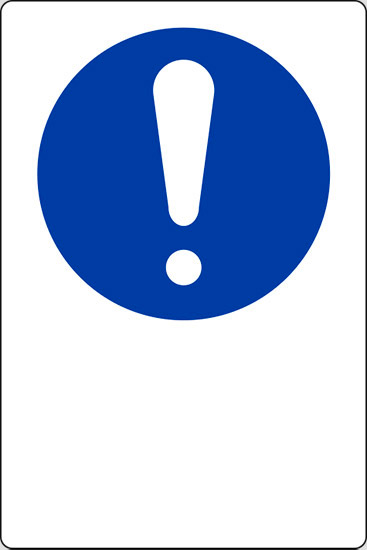 (simbolo “obbligo generico – general mandatory action sign” con spazio scrivibile)