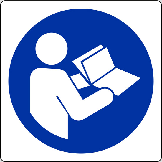 (e’ obbligatorio leggere le istruzioni – refer to instruction manual/booklet)