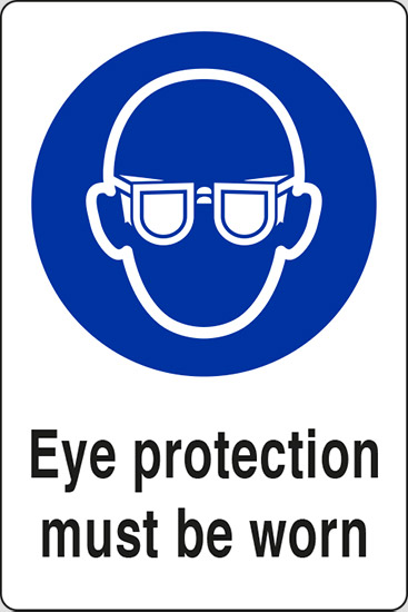 Eye protection must be worn