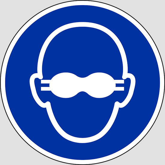 (opaque eye protection must be worn)